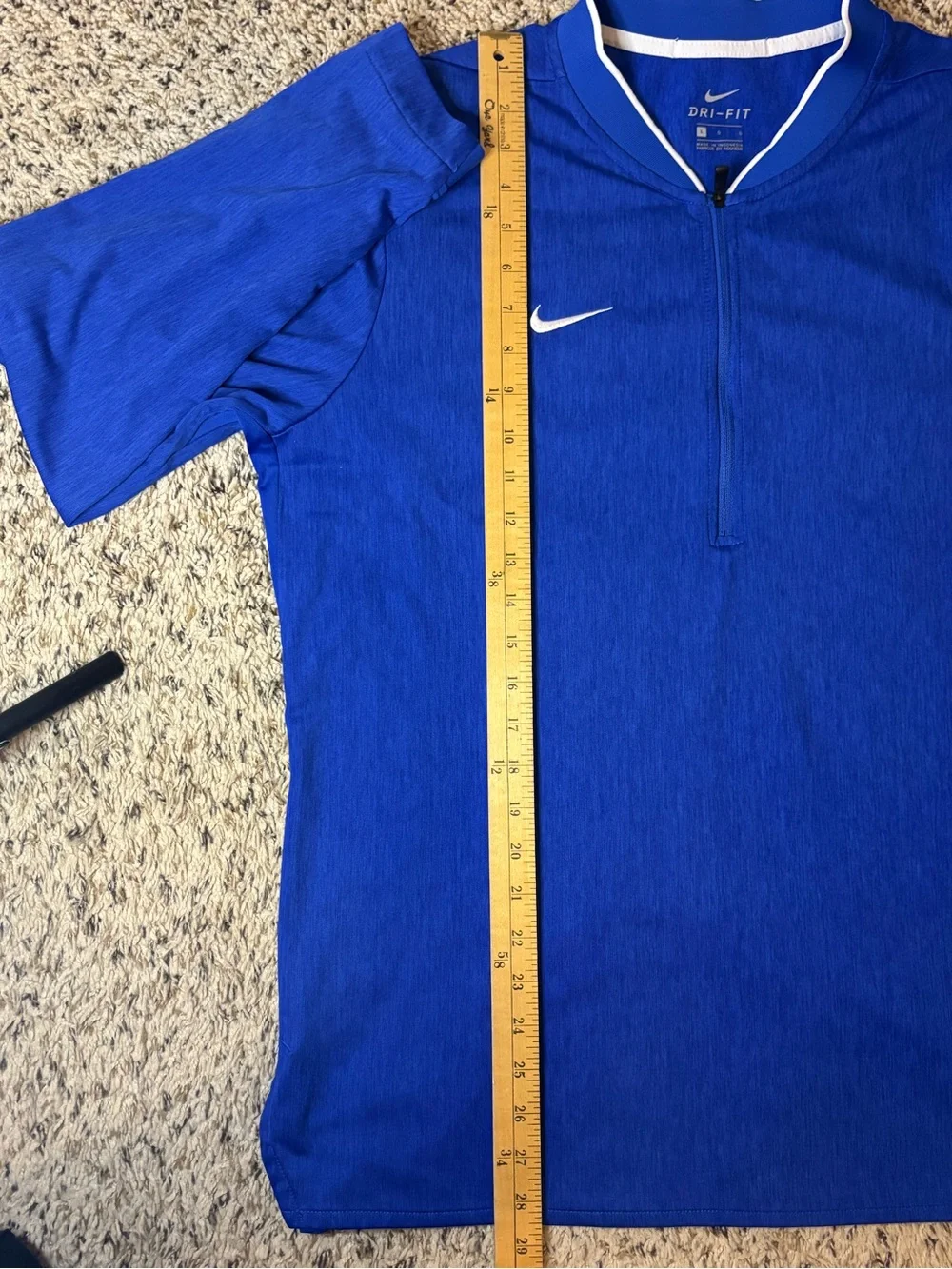 Nike Dri-FIT Men’s Large Blue Full Zip Lightweight Jacket Athletic Golf